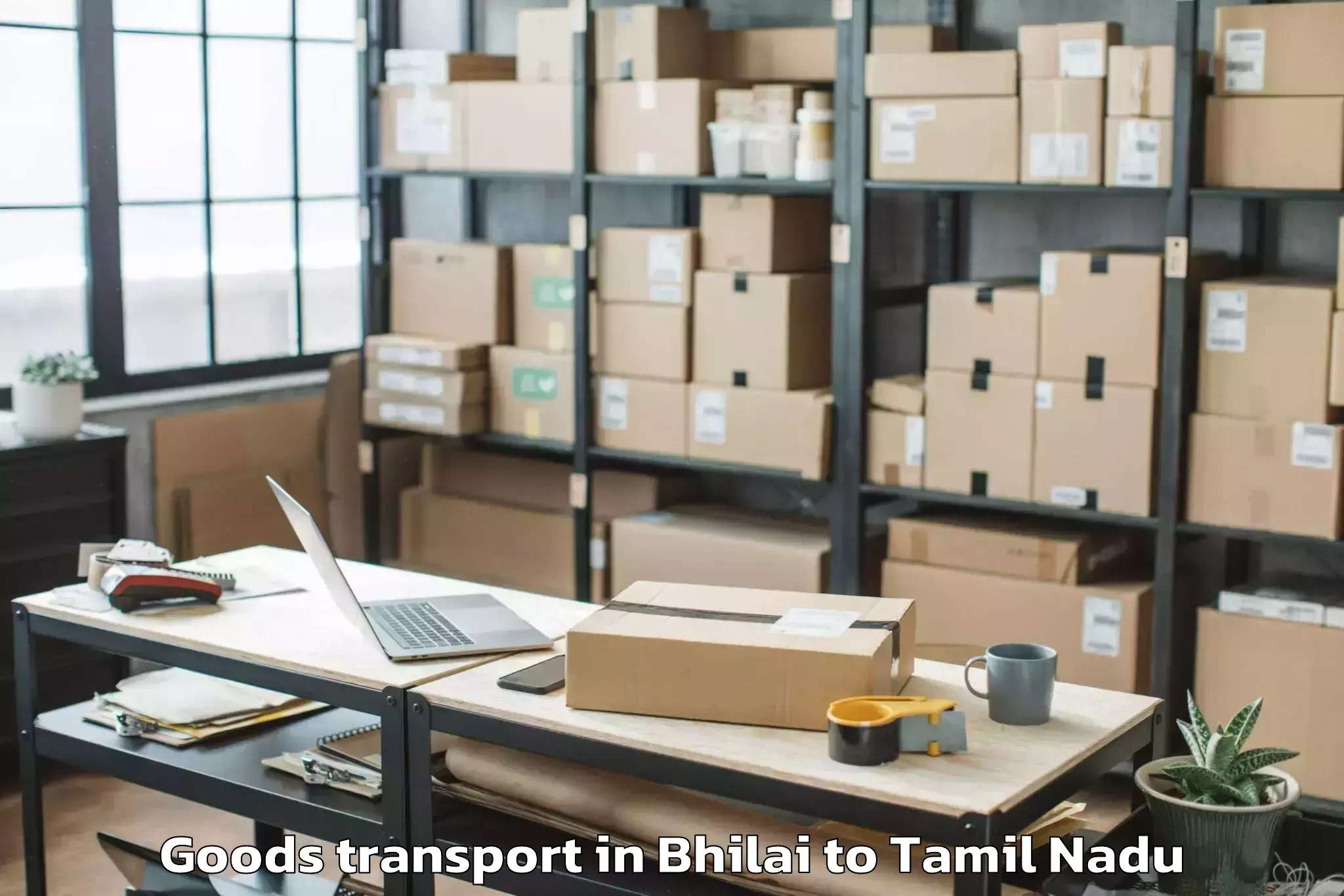 Comprehensive Bhilai to Thottiyam Goods Transport